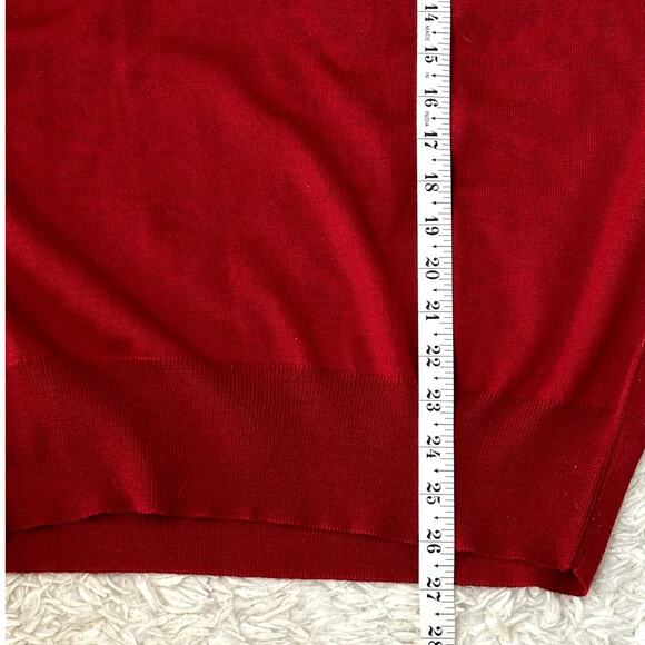 Vintage 80s 90s Tricots St. Raphael Men Size Large Pure Wool V Neck Sweater Vest - Picture 4 of 6